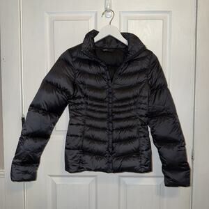 The North Face Women's Dark Brown 550 Goose Down Jacket Size XS Full Zip No Hood